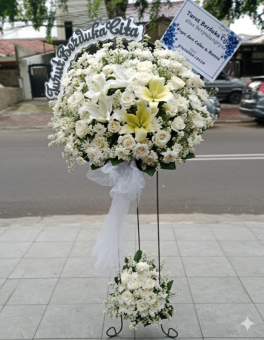 Eternal Grace – Standing Flower Duka Cita Putih Elegan